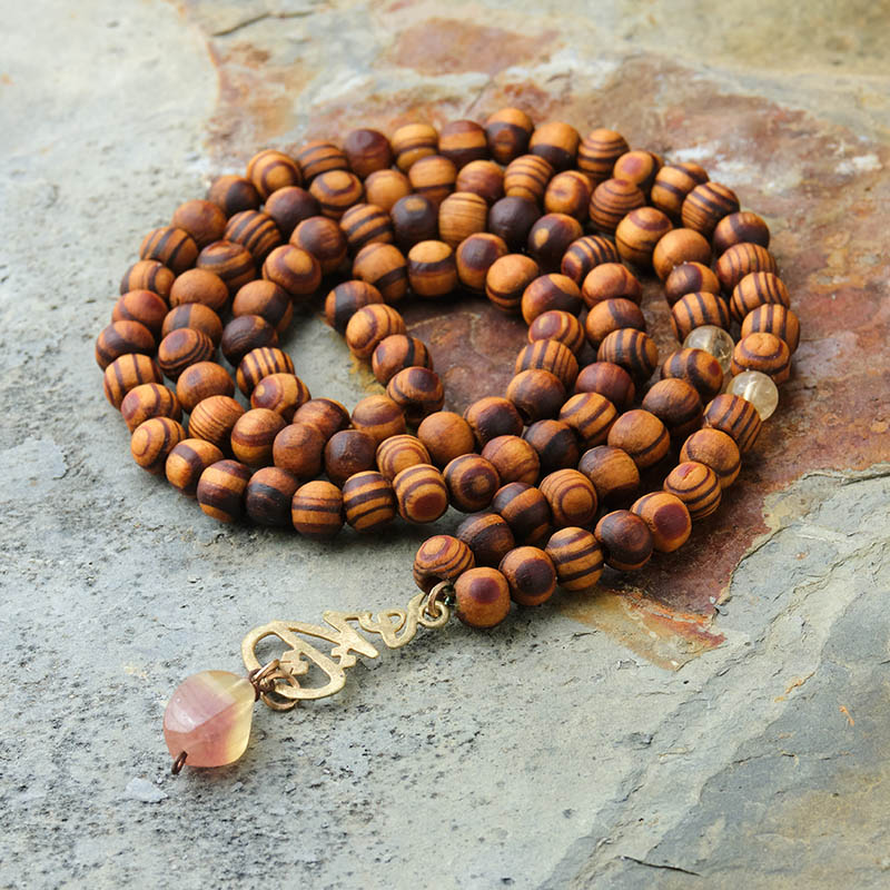 Fluorite Hiç Rosewood Mala (Discontinued)