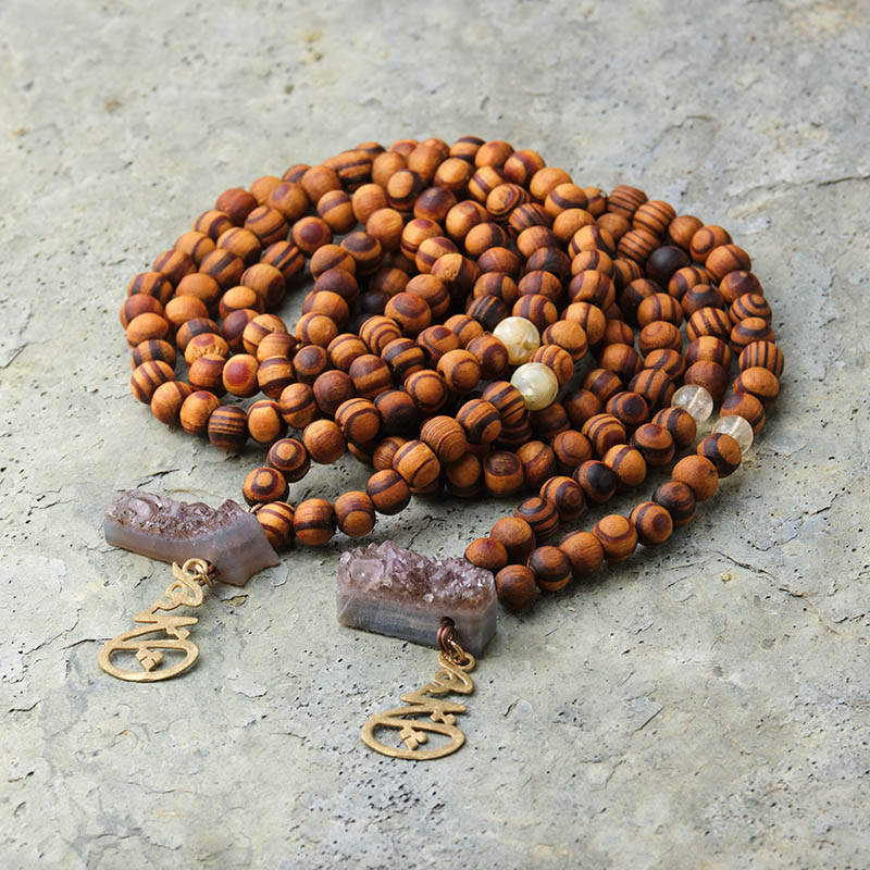 Amethyst Hiç Rosewood Mala