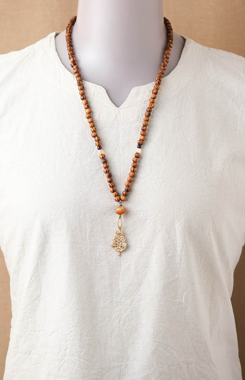Agate Ya Wadud Rosewood Mala - Image 5