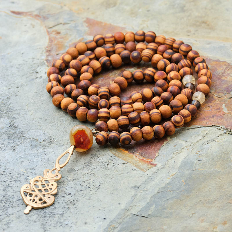 Agate Ya Wadud Rosewood Mala