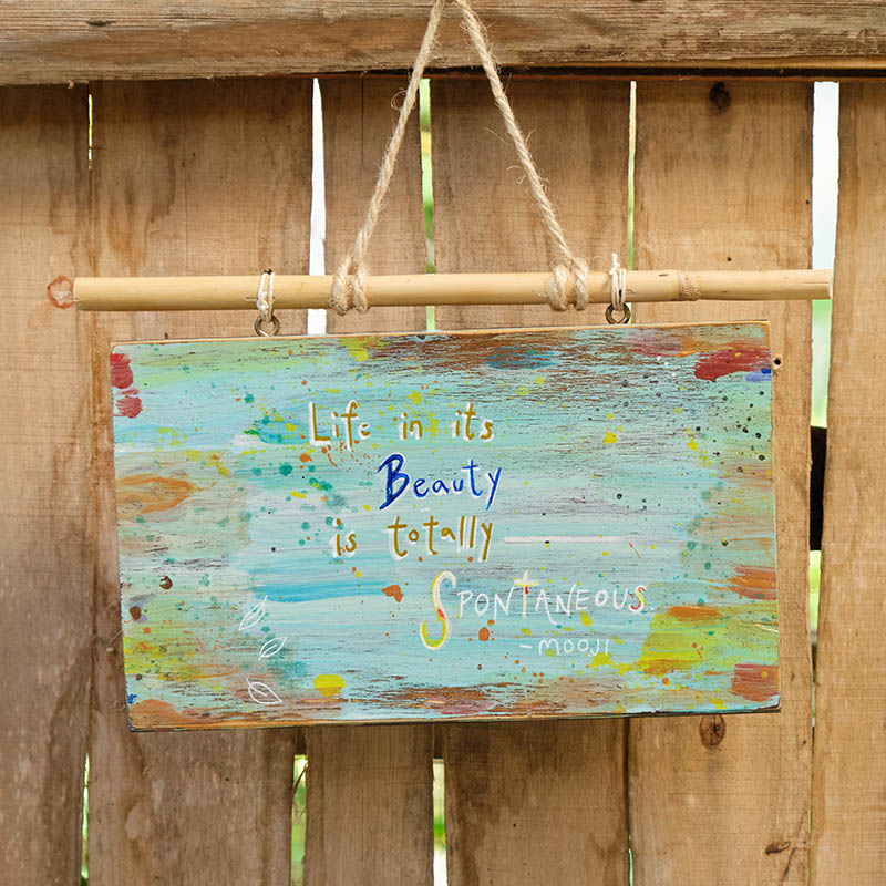 Life in its Beauty is Totally Spontaneous