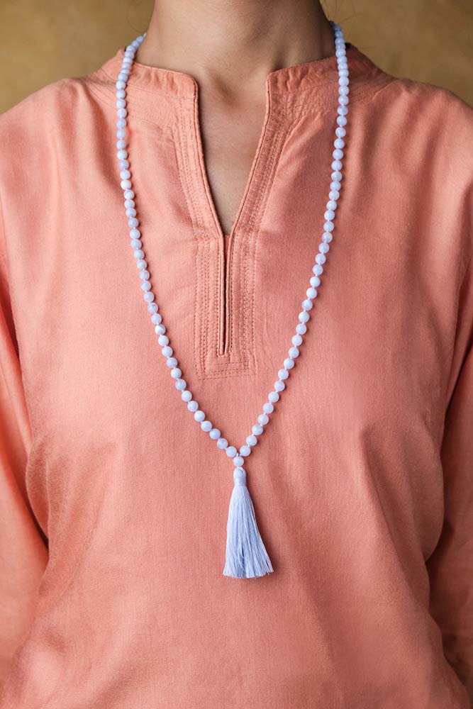 Blue Lace Agate Mala - Image 3