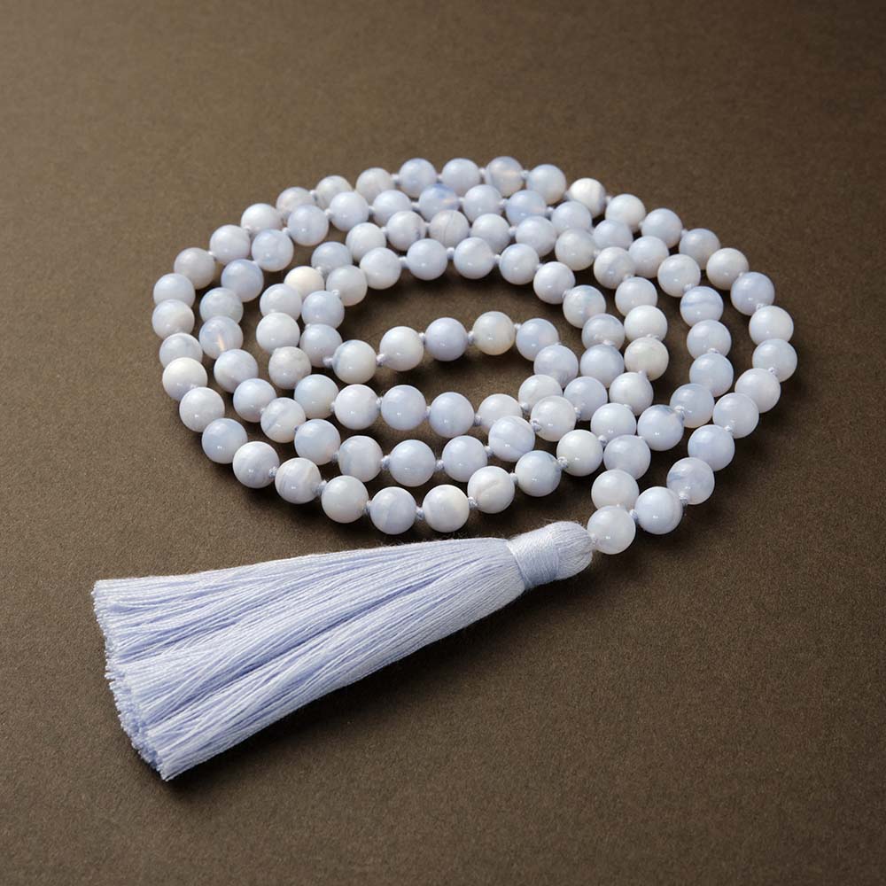 Blue Lace Agate Mala
