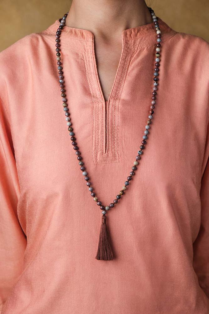 Red Arctic Jasper Mala - Image 3