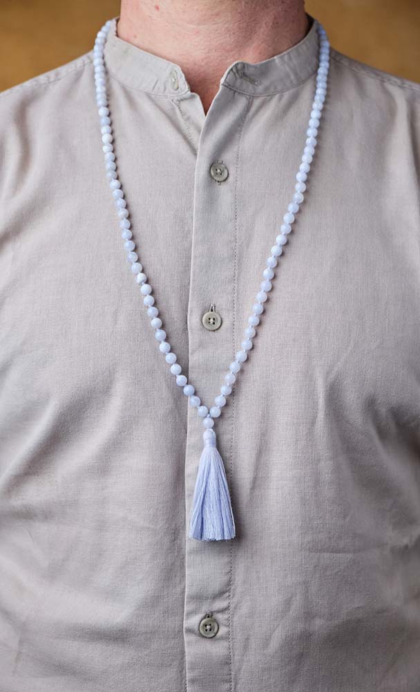 Blue Lace Agate Mala - Image 4