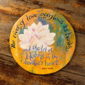 The River of Love Overflows Its Banks, and the Lotus Blooms in the Devotees Heart