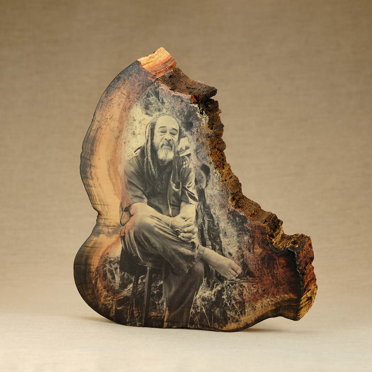 Moojibaba at the Tree of Life — Almond wood